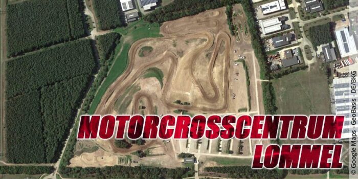 Die Motocross-Strecke des Stedelijke Motorcrosscentrum Lommel in Belgien