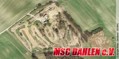 Die Motocross-Strecke des MSC Dahlen e.V. in Sachsen