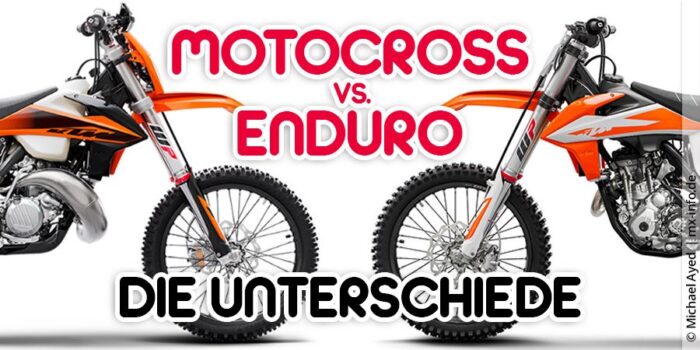Enduro Motocross Unterschied